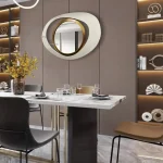 wrought iron wall mirror nordic