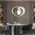 wrought iron wall mirror nordic