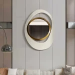 wrought iron wall mirror nordic