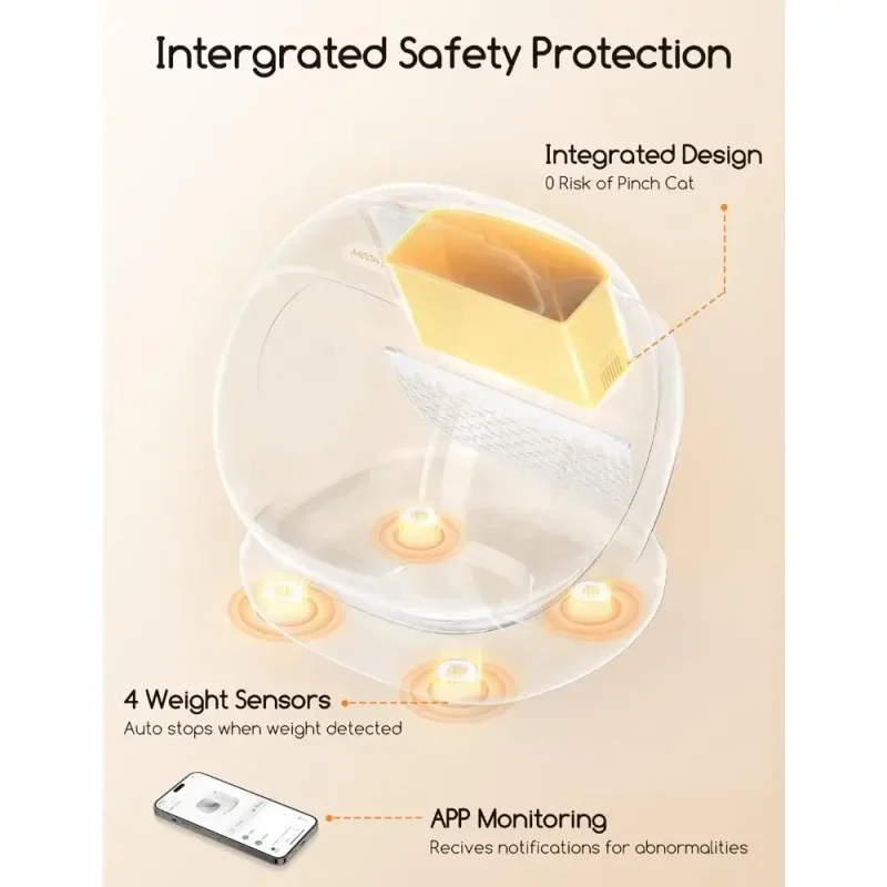 self cleaning cat litter box 75l automatic