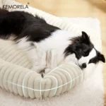 orthopedic plush dog bed medium large