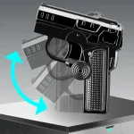 windproof double folding jet lighter gyro