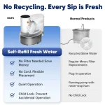 stainless steel automatic cat water dispenser