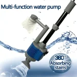 electric aquarium water change pump gravel cleaner
