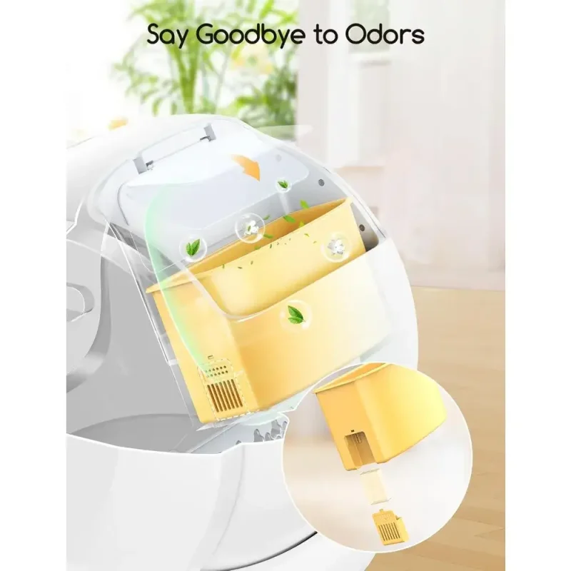 self cleaning cat litter box 75l automatic