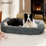 orthopedic plush dog bed medium large
