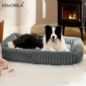 orthopedic plush dog bed medium large