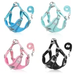 reflective dog harness leash set small dogs