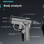 windproof double folding jet lighter gyro