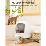 self cleaning cat litter box 75l automatic