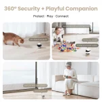 ebo air 2 companion robot 2k home security pet camera night vison wireless app remote control for dog cat baby