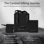 d pow baroque inspired icy peach pendant 925 silver necklace