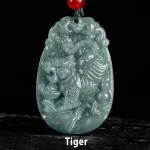 buddha stones chinese zodiac jade year of the horse luck rope necklace pendant