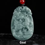 buddha stones chinese zodiac jade year of the horse luck rope necklace pendant