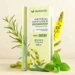 new upgraded 900 uses rebirth herbal diffuser with mullein, thyme and mint
