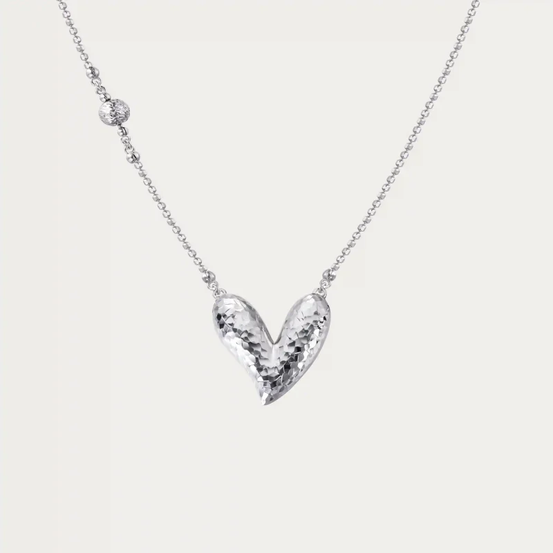 d pow baroque inspired icy peach pendant 925 silver necklace