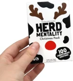 herd mentality: udderly funny family board game | easy & fun for big groups of 4 20 players | includes 20 extra exclusive questions