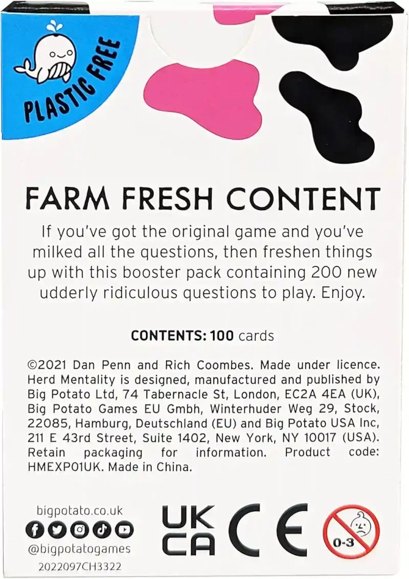 herd mentality: udderly funny family board game | easy & fun for big groups of 4 20 players | includes 20 extra exclusive questions