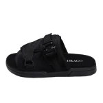 draco dracoslides reflective slides for men and women, wrapped in reflective 3m with adjustable straps for wide/narrow feet, sandals with arch support & slip resistant, men & women footwear, black