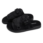 draco dracoslides reflective slides for men and women, wrapped in reflective 3m with adjustable straps for wide/narrow feet, sandals with arch support & slip resistant, men & women footwear, black