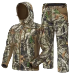 men's hunting clothes,silent water resistant camo hunting suits