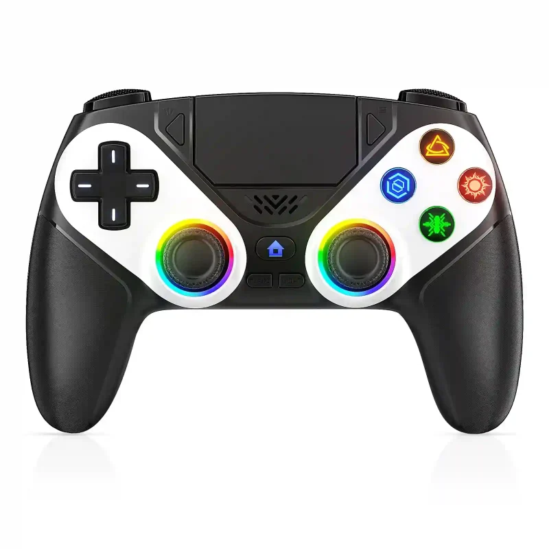 controller for ps5/playstion 5 pro/slim/pc wireless gamepad hall effect trigger rgb turbo vibration programmable button joystick