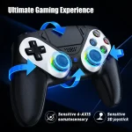 controller for ps5/playstion 5 pro/slim/pc wireless gamepad hall effect trigger rgb turbo vibration programmable button joystick